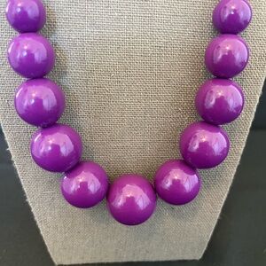 Purple Beaded Necklace
